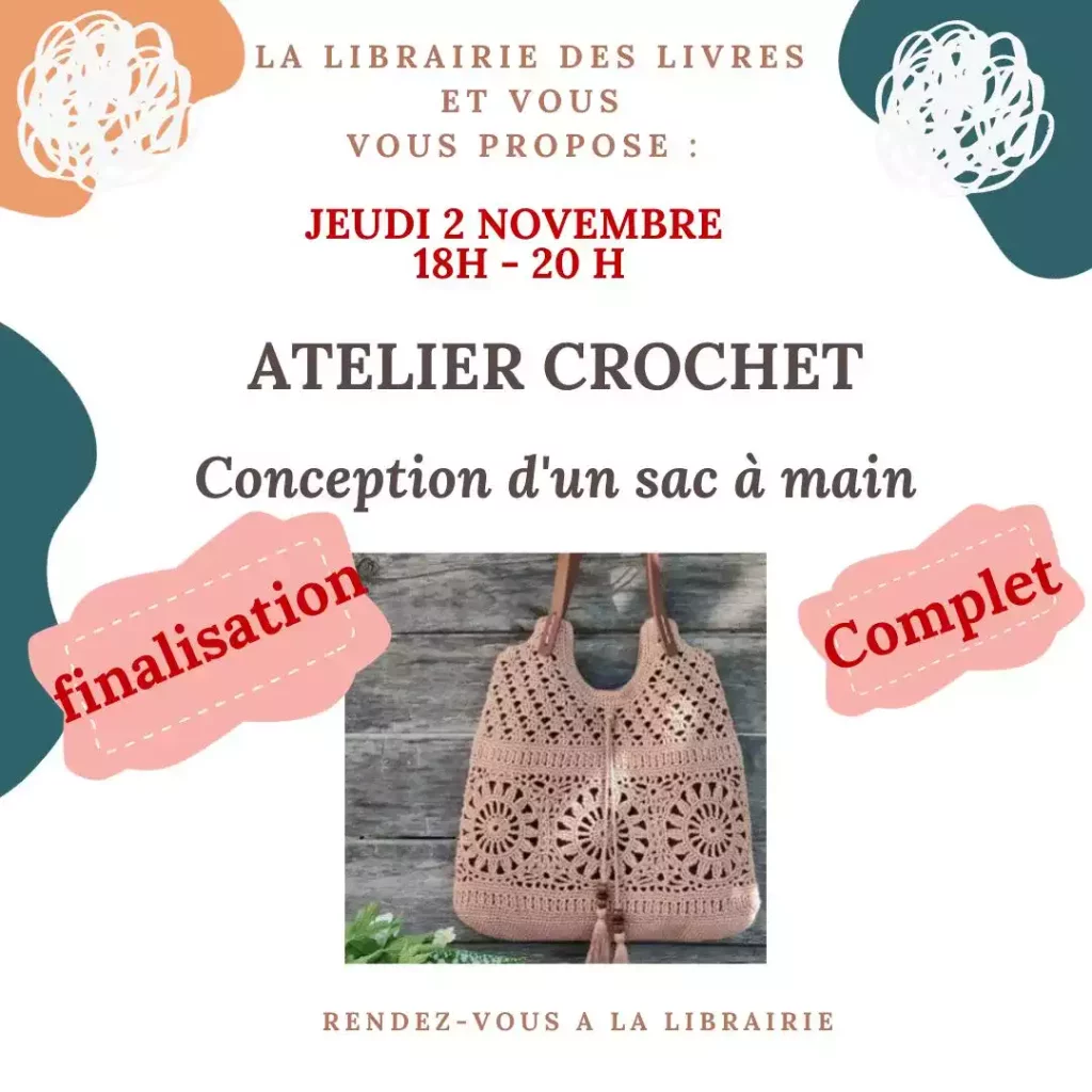 Librairie Sainte-Pazanne atelier crochet
